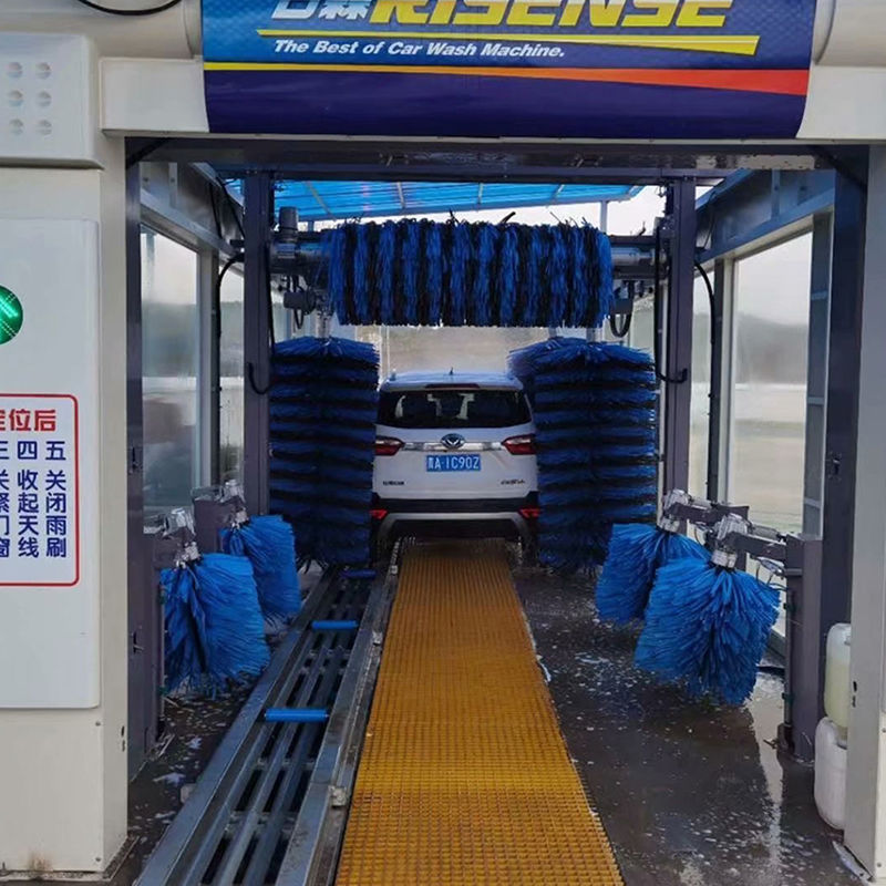 ガソリンスタンドで熱浸したガルバニズドリゼント洗車機と自動洗車機