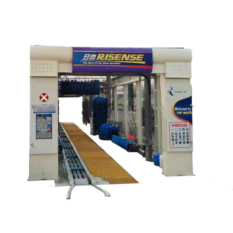 17580*3800*3440mm フルオートマティック・エキスプレス・カー・ウォッシュ・トンネル 14つのブラシとエアドライヤー